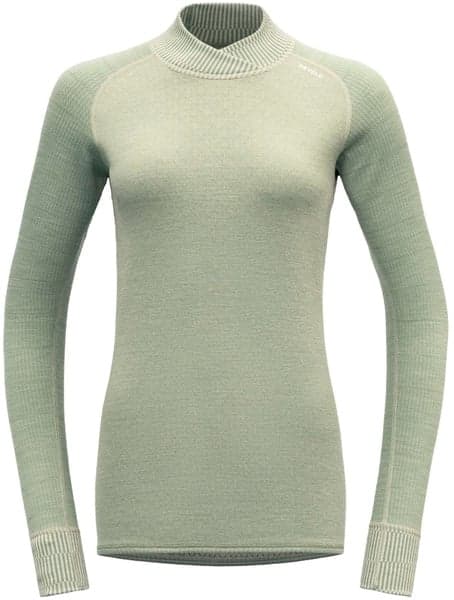 Kvitegga Merino 230 Cross Neck naisten kerrastopaita, Raw White, view: 1