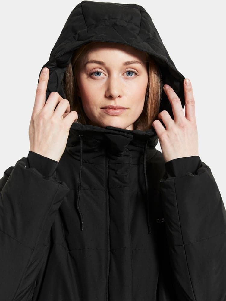 Sandra Parka naisten topattu parkatakki, musta, view: 4