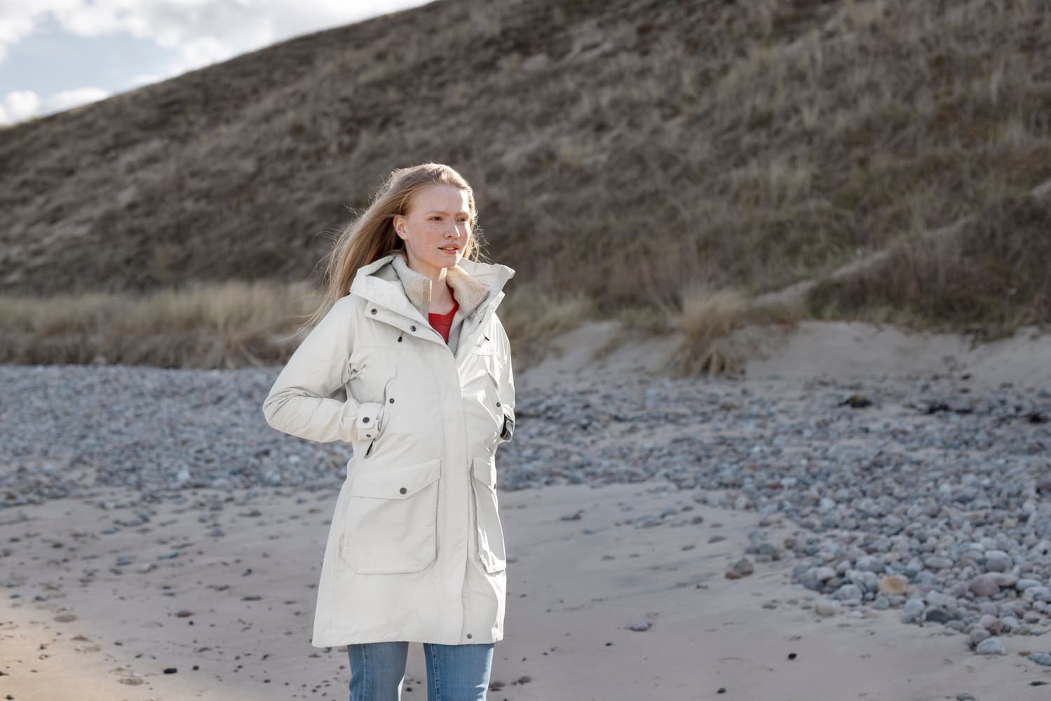 Thelma Parka 7 naisten parkatakki, Silver White, view: 4