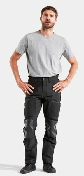 Isac -tekniset ulkoiluhousut, unisex, musta, view: 5