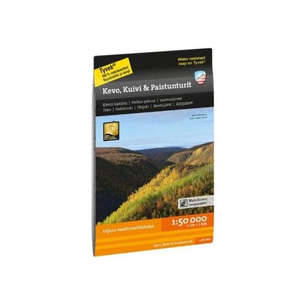 Kevo Paistunturit 1:25 000/1:50 000 retkeilykartta, view: 0