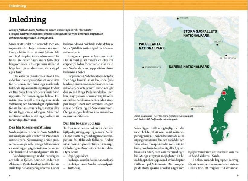 Fjällvandra i Sarek 2:a upplagan -vaella Sarekissa ,toinen painos, view: 2