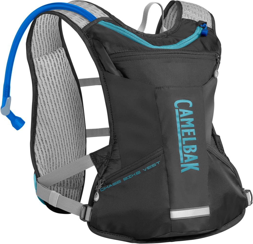 Women's Chase Bike Vest naisten juomareppu/liivi, tummanharmaa/sinivihreä, view: 0
