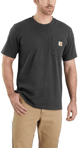 Pocket S/S T-Shirt paita, tummanharmaa, view: 1