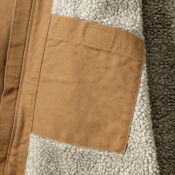 Washed Duck Sherpa Lined Jacket takki, Carhartt® Brown, view: 4