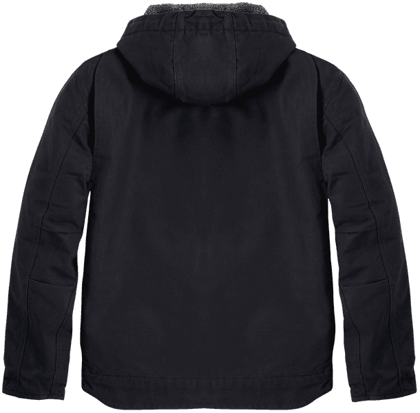 Washed Duck Sherpa Lined Jacket takki, Black, view: 1
