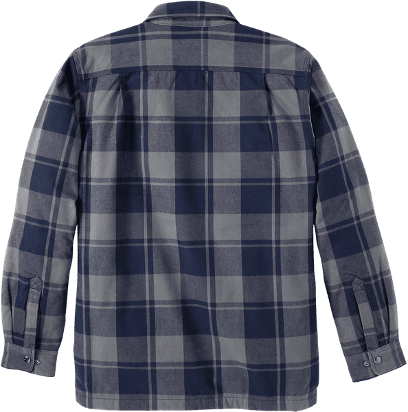 Flannel Sherpa Lined Shirt Jacket flanellipaita, sininen, view: 1