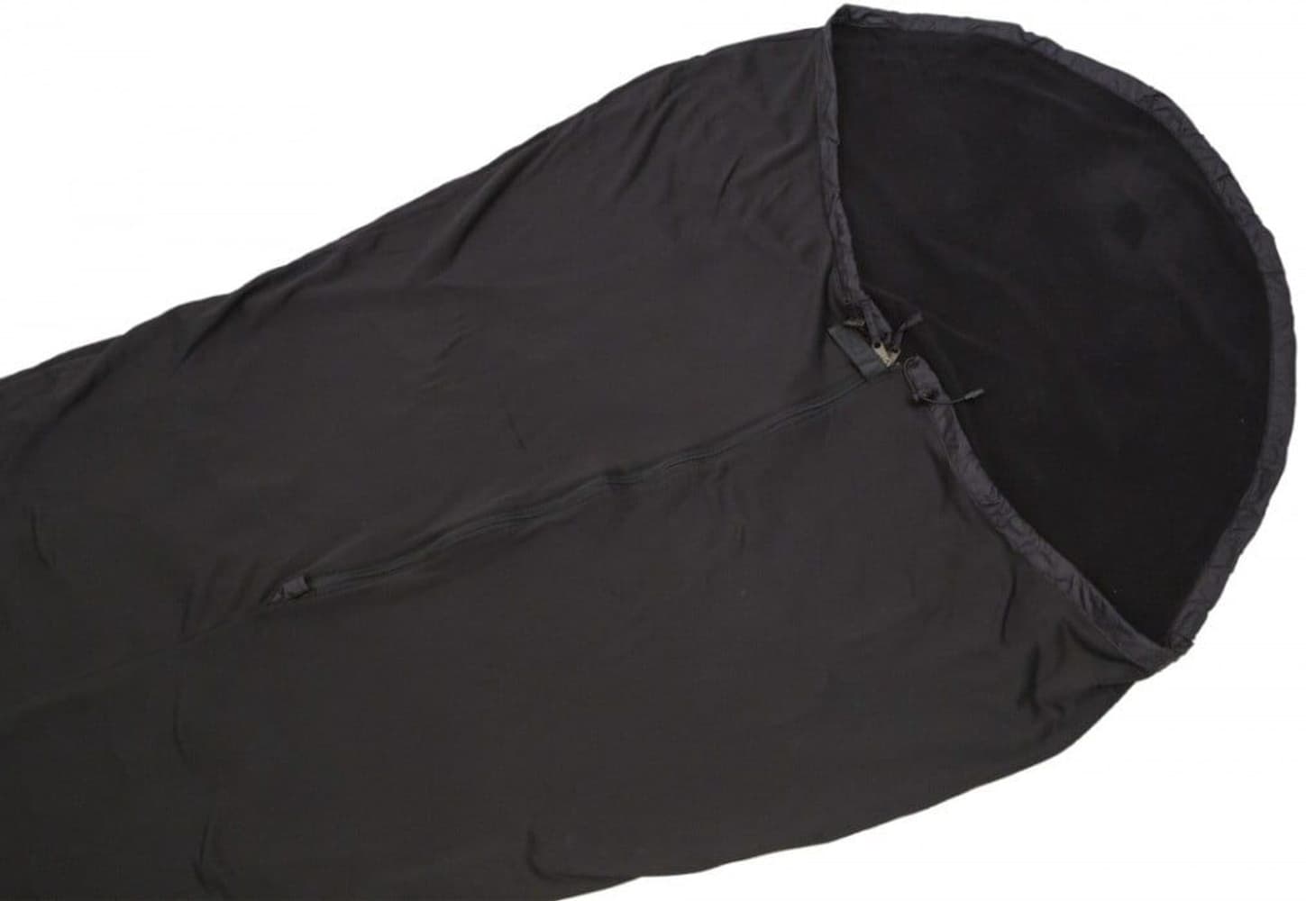 Grizzly Mid Zip fleecemakuupussi, musta, view: 1