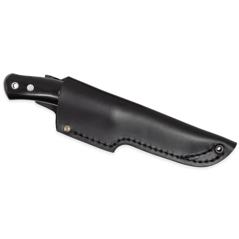 No.10 Swedish Forest Knife Sandvikin 14C28N puukko, Black Micarta, view: 2