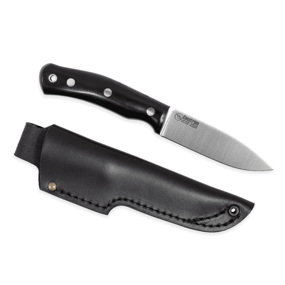 No.10 Swedish Forest Knife Sandvikin 14C28N puukko, Black Micarta, view: 0