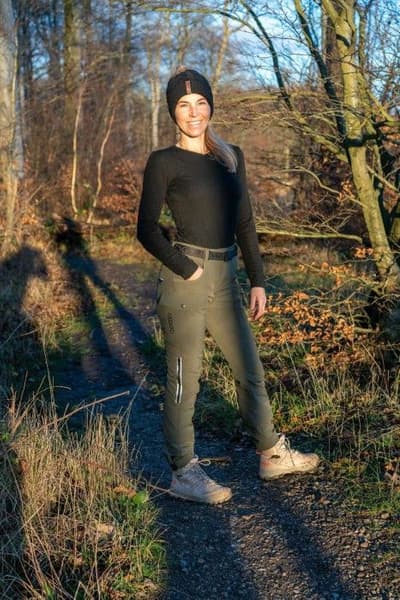 Trainer Pants ulkoiluhousut, vihreä, view: 4