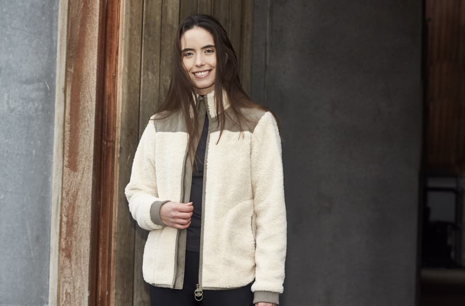 Paula Faux Fur Jacket naisten takki, Sandshell, view: 1