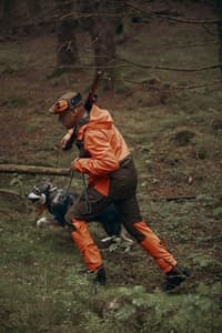 Noux -metsästyshousut, vihreä-oranssi - view: 1