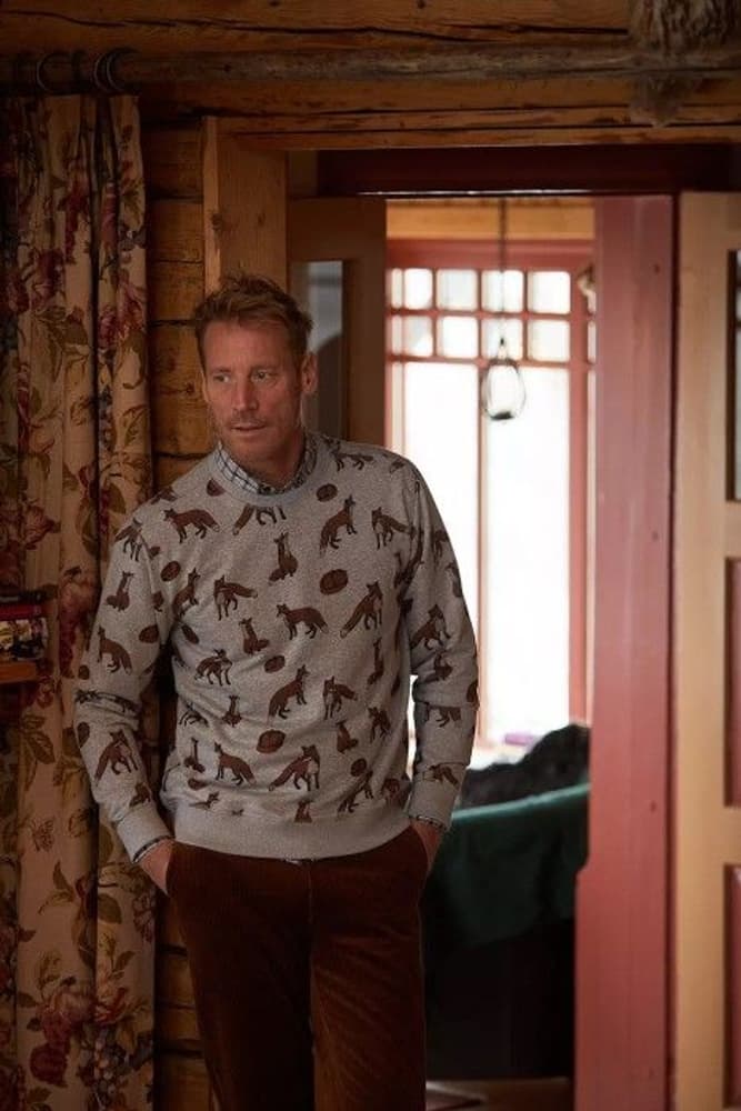 Fox Sweater Men Fox Print, view: 1