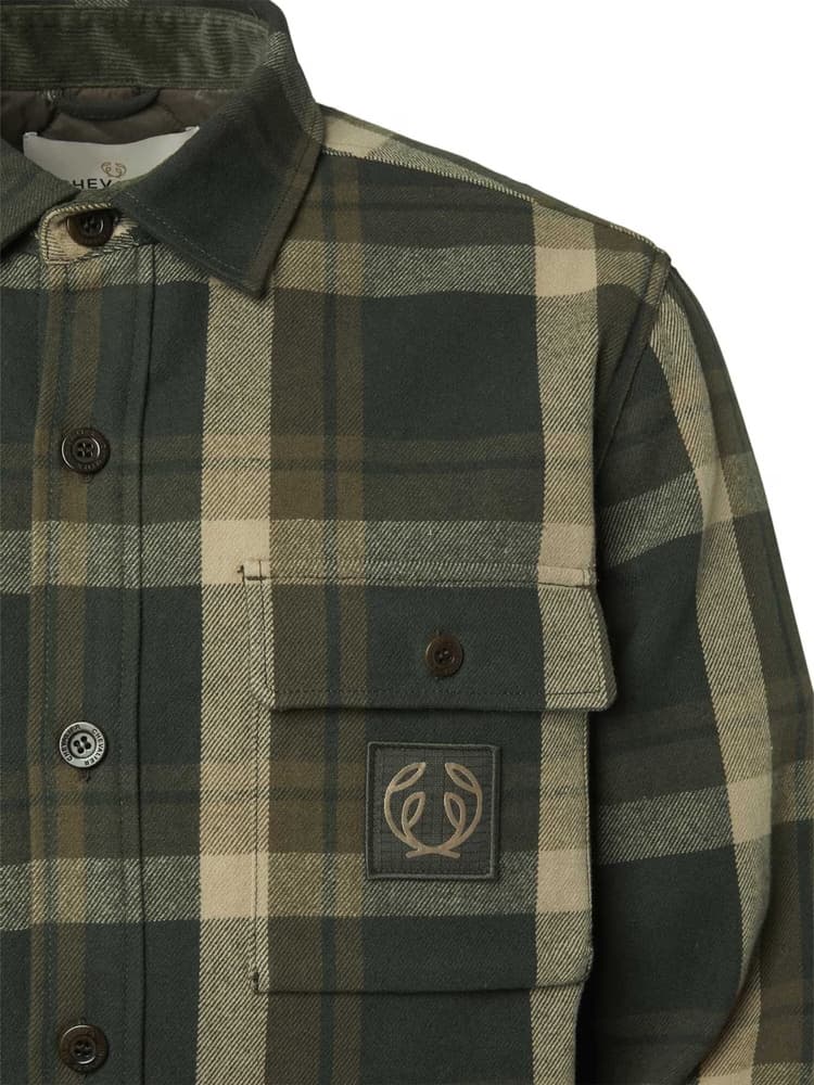 Axe Overshirt paita, Green Checked, view: 2