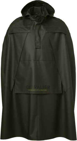 Stratus Rain Poncho -sadetakki, unisex, tummanvihreä, view: 0