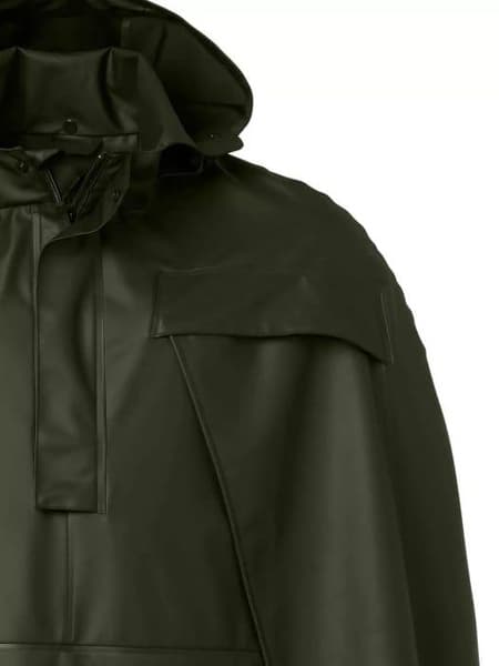Stratus Rain Poncho -sadetakki, unisex, tummanvihreä, view: 1