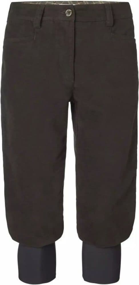 Elemore Breeks -naisten polvihousut, tummanruskea, view: 0