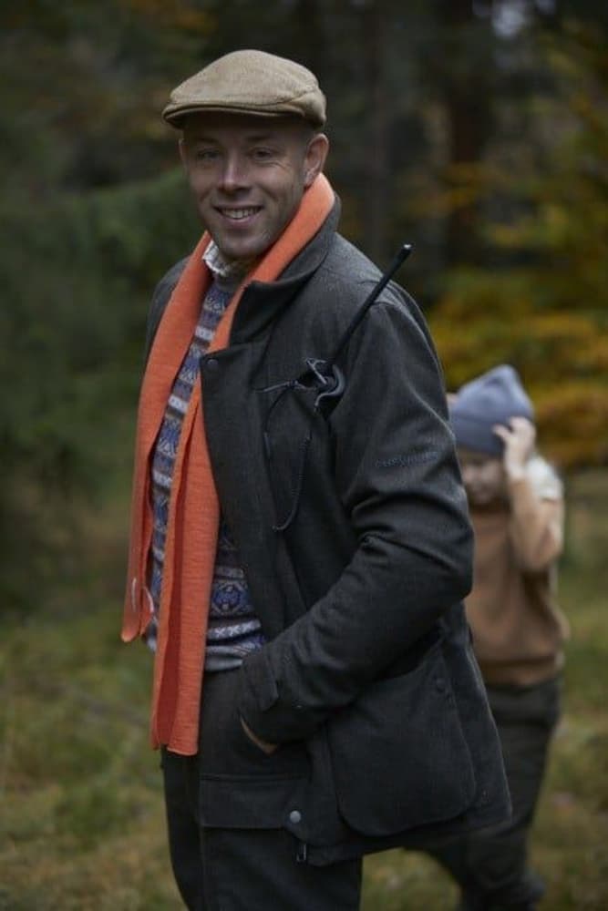 Moss Wool Sweater miesten neulepaita, Stone Grey Jaquard, view: 3