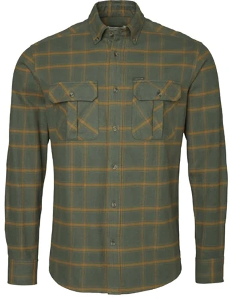 Hawk Flannel Shirt Men flanellipaita, Leaf Green, view: 0