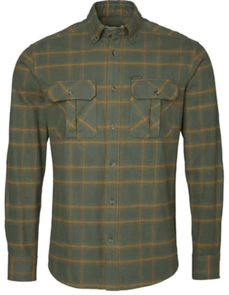 Hawk Flannel Shirt Men flanellipaita, Leaf Green, view: 0