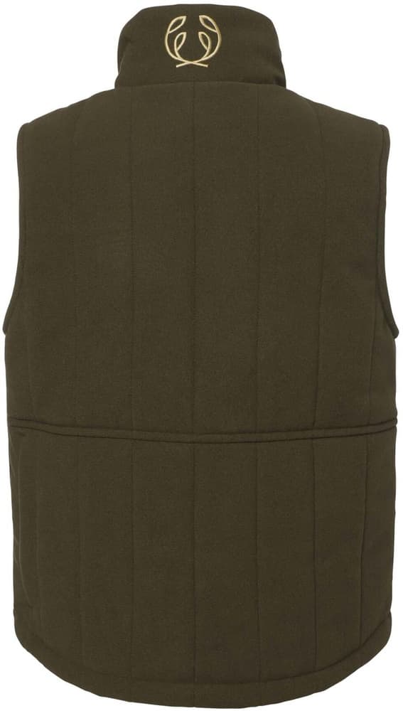 Calf Padded Vest Junior Leather lasten topattu liivi, ruskea, view: 1