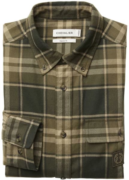 Heron Flannel Shirt paita, Evergreen Checked, view: 1