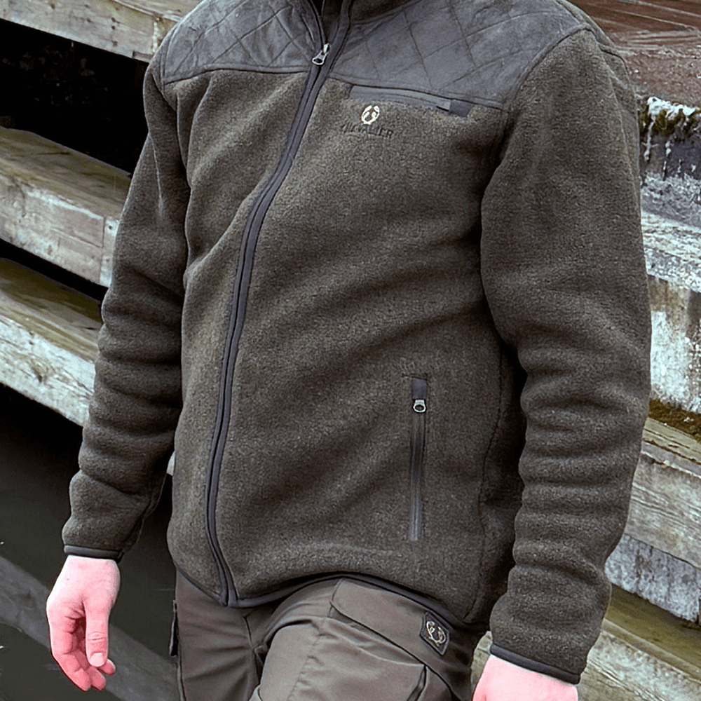 Brodie Fleece Jacket fleecetakki, tummanvihreä, view: 3