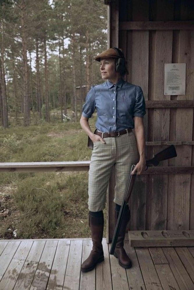 Advie Tweed Breeks naisten polvihousut, Willow Green Checked, view: 4