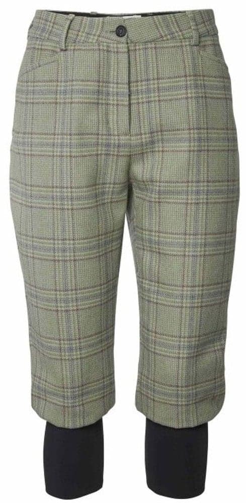 Advie Tweed Breeks naisten polvihousut, Willow Green Checked, view: 0