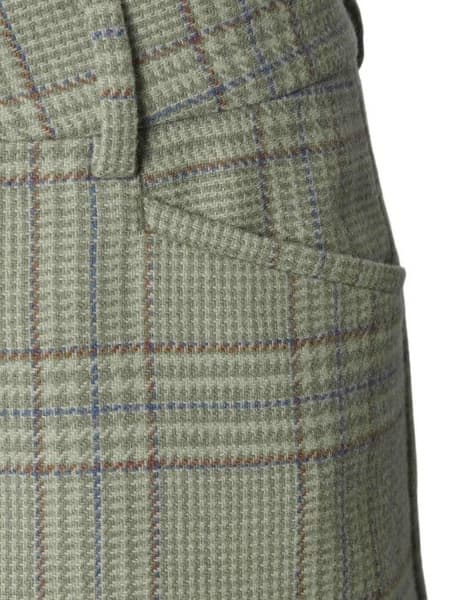 Advie Tweed Breeks naisten polvihousut, Willow Green Checked, view: 2