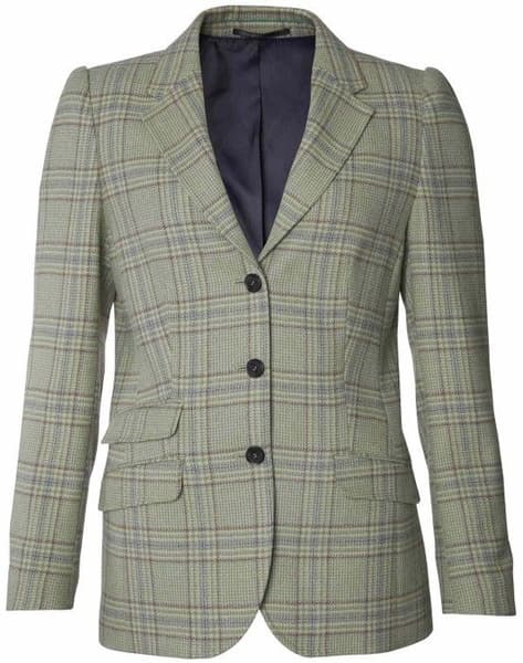 Advie Tweed Blazer naisille, Willow Green Checked, view: 0