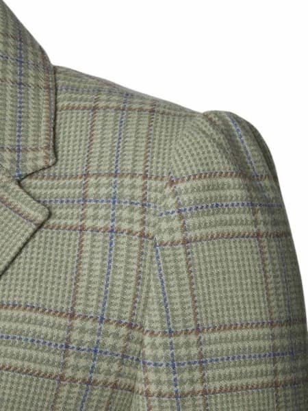 Advie Tweed Blazer naisille, Willow Green Checked, view: 2