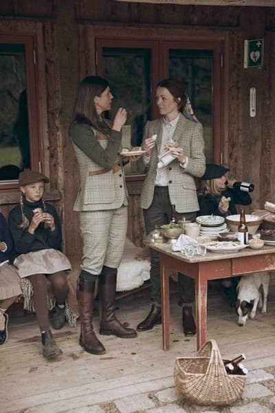 Advie Tweed Blazer naisille, Willow Green Checked, view: 6