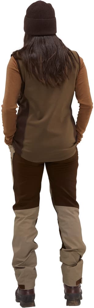 Lenzie Fleece Vest Naisten Tobacco/Brown, view: 3