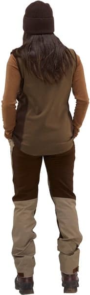 Lenzie Fleece Vest Naisten Tobacco/Brown, view: 3