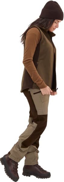 Lenzie Fleece Vest Naisten Tobacco/Brown, view: 1