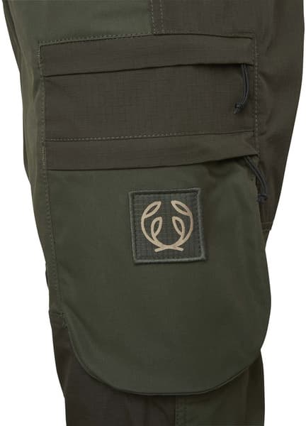 Cross Hybrid naisten metsästyshousut, tummanvihreä, view: 4