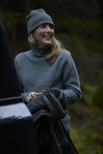 Cherry Rollneck naisten poolopaita, Thyme Green, view: 2