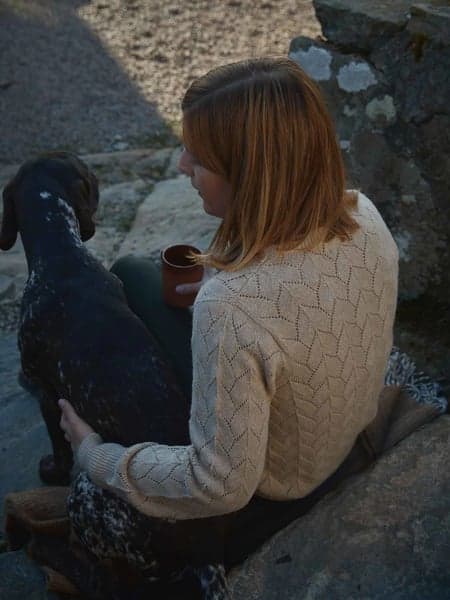 Eden naisten neulepaita, Sandstone, view: 2