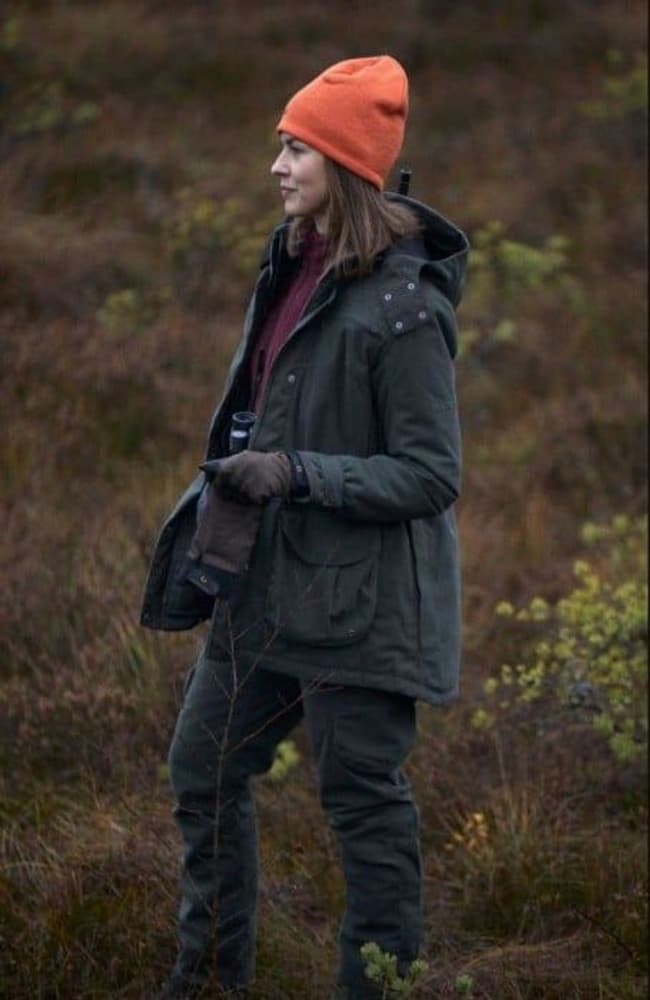 Basset Winter naisten metsästystakki, tummanvihreä, view: 5