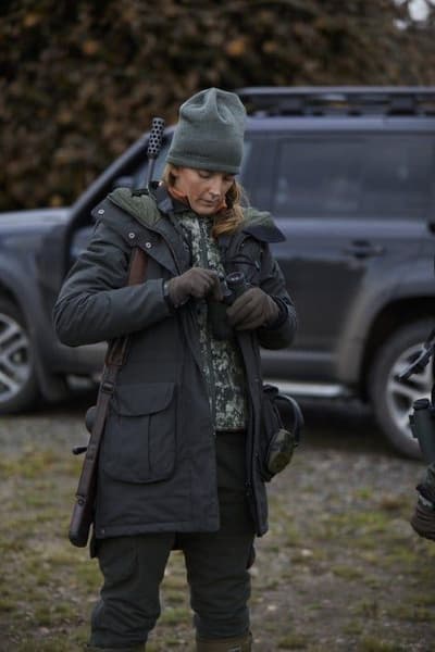 Basset Winter naisten metsästystakki, tummanvihreä, view: 7