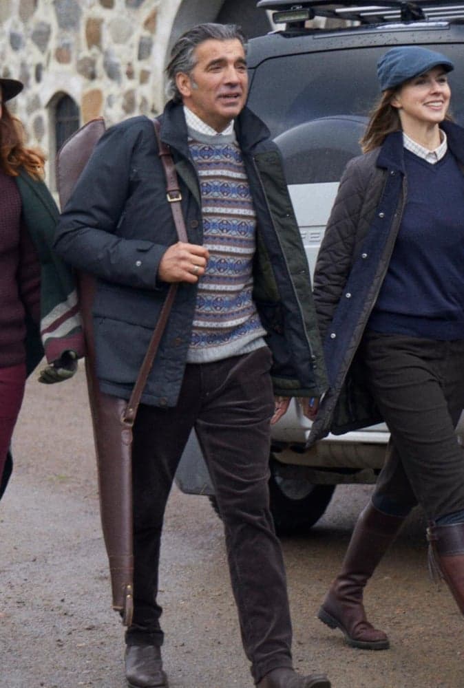 Lawrence miesten manchesterhousut, tummanruskea, view: 3