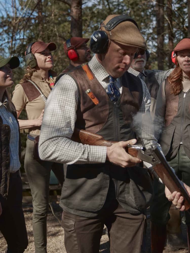 Luton Shooting Fit Shirt paita, Stormy Blue Tattersall, view: 4