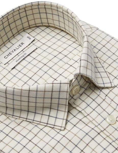 Luton Shooting Fit Shirt paita, Stormy Blue Tattersall, view: 2