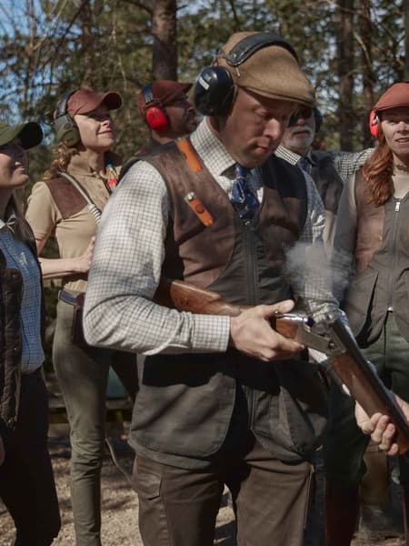 Luton Shooting Fit Shirt paita, Hunter Green Tattersall, view: 4