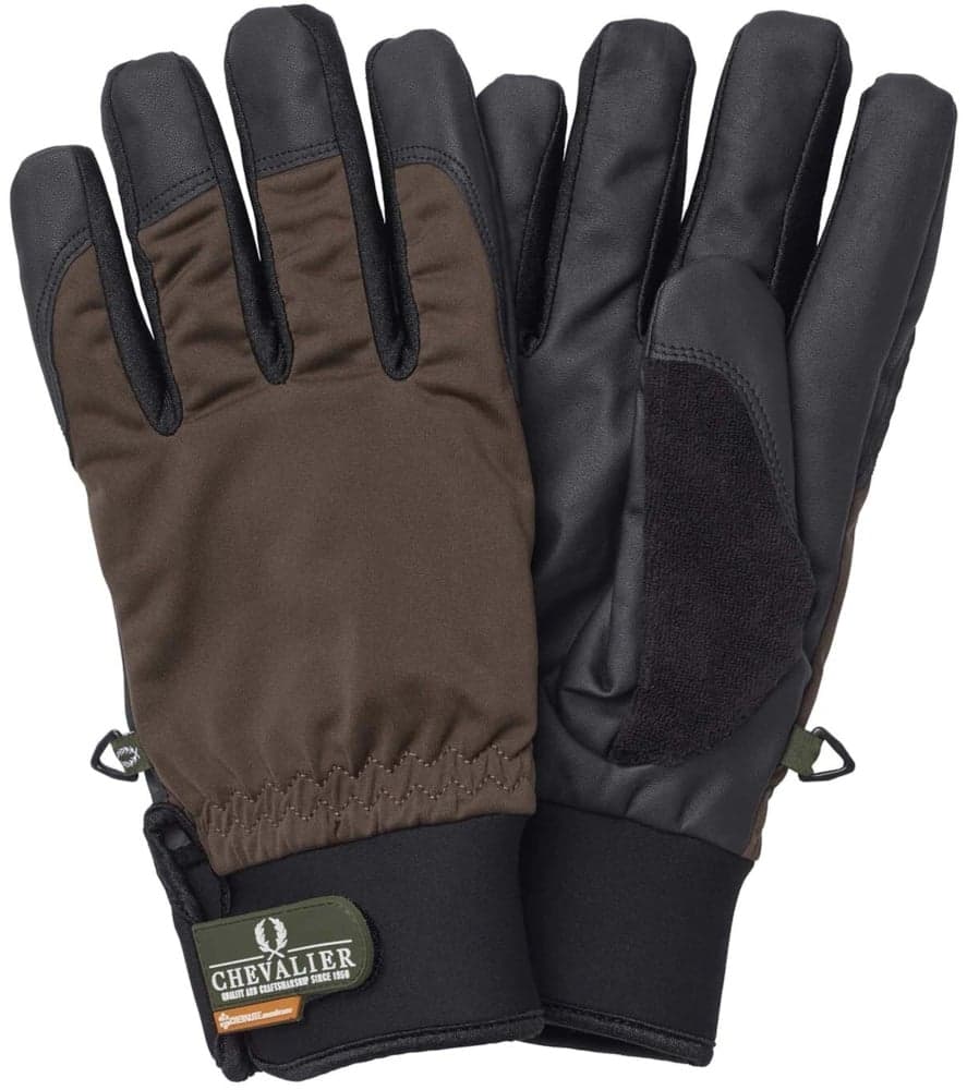 Windblocker Shooting Gloves Leather Brown, view: 0