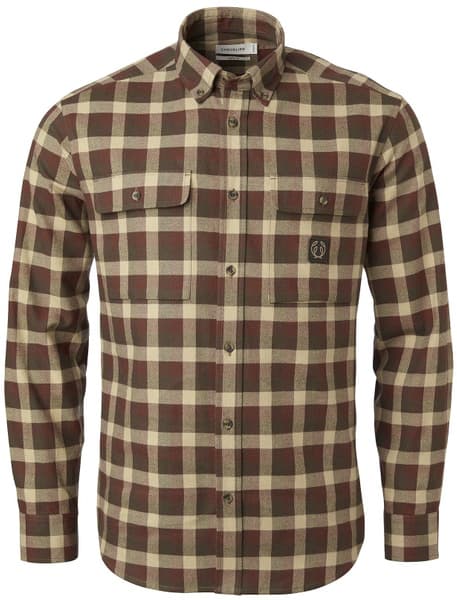 Heron Flannel Shirt paita, Holly Green Checked, view: 0