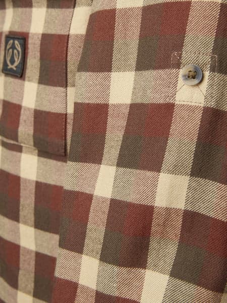Heron Flannel Shirt paita, Holly Green Checked, view: 4