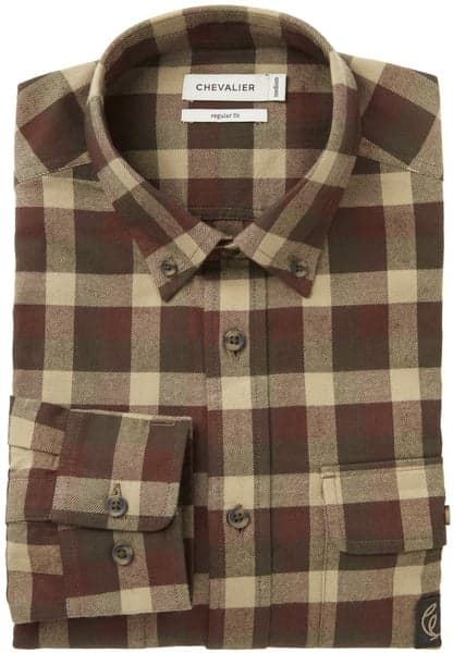 Heron Flannel Shirt paita, Holly Green Checked, view: 1